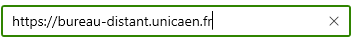 Adresse du bureau distant