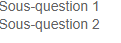 Sous-questions