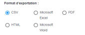 Format d'exportation
