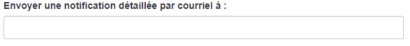 Envoyer une notification détaillée