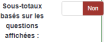 Sous-totaux basés sur les questions affichées