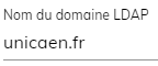 Nom du domaine LDAP